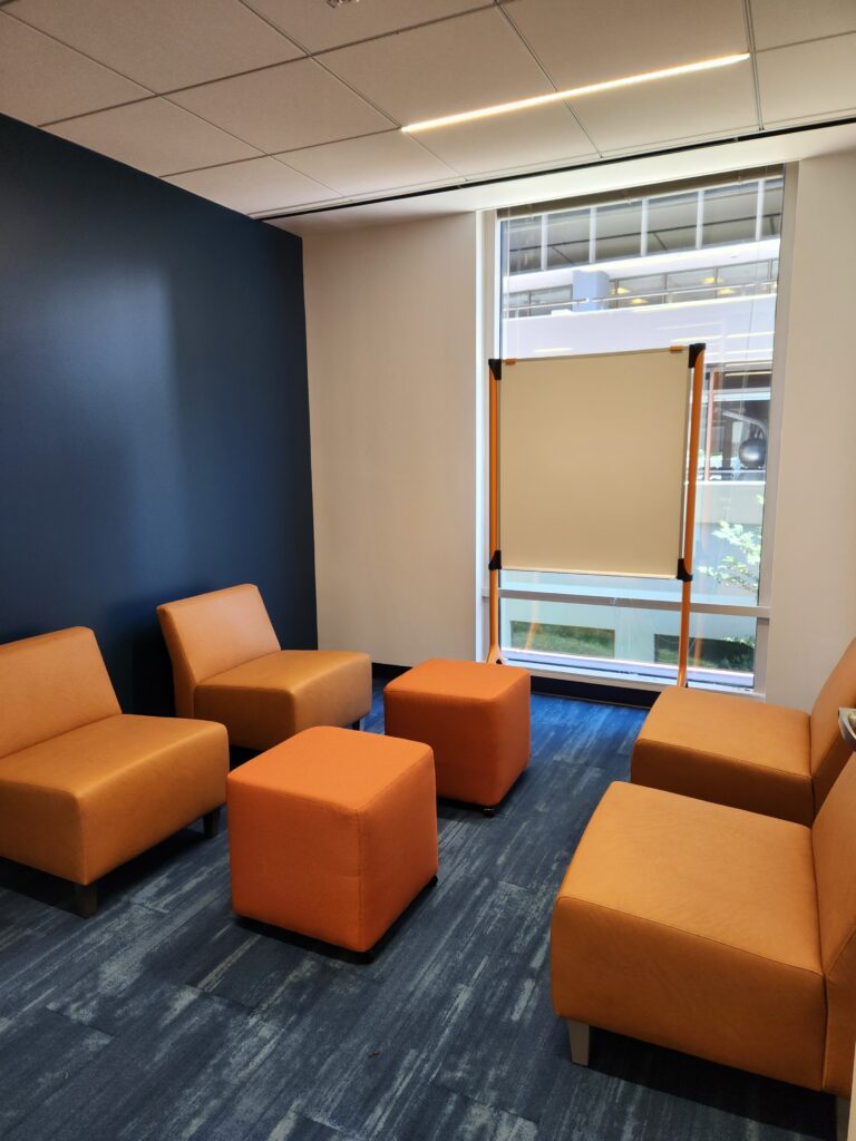 Coworking space and huddle room