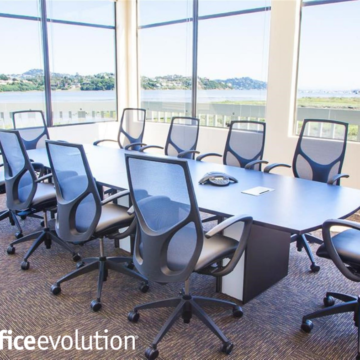 View of conference room rental inside Office Evolution