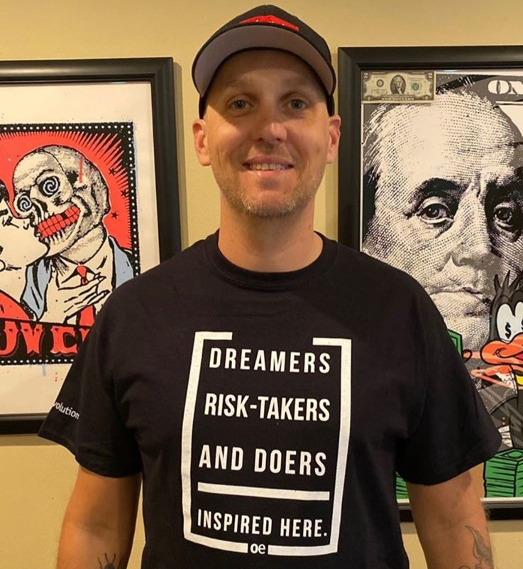 Travis Brown Dreamer Risk Takers Doers T-shirt photo crop