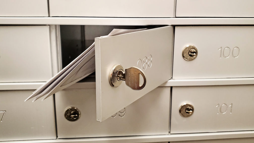 Business address mailbox at Office Evolution Hillsboro near Rock Creek