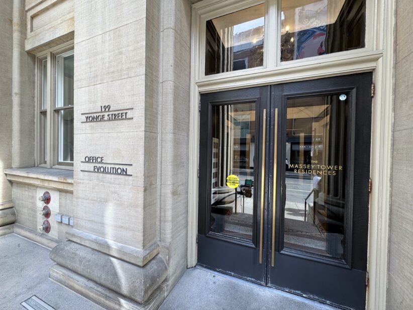 Flexible office and coworking space at The Massey Tower Residences, Toronto.